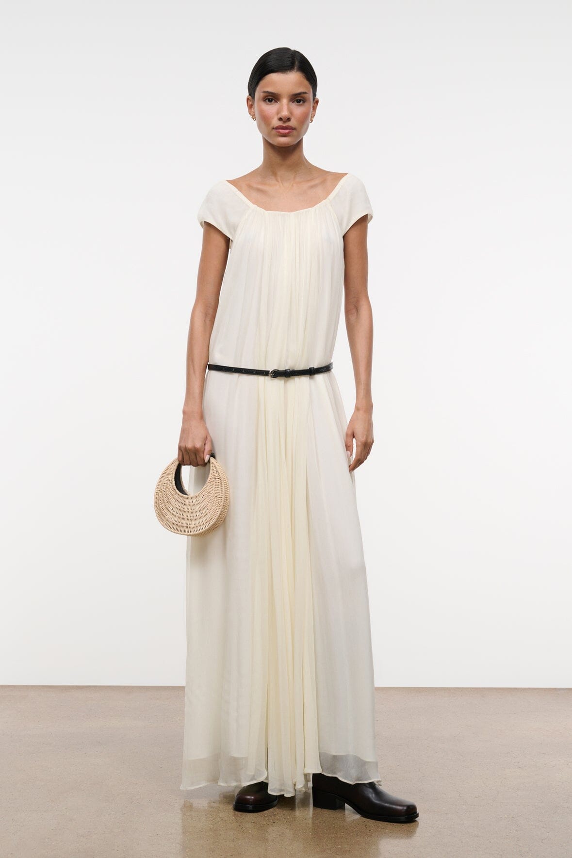 STAUD Dresses|Clothing Leda Dress Ivory