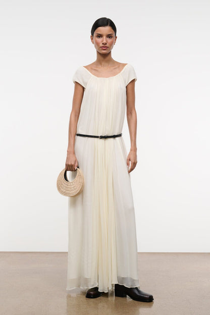 STAUD Dresses|Clothing Leda Dress Ivory