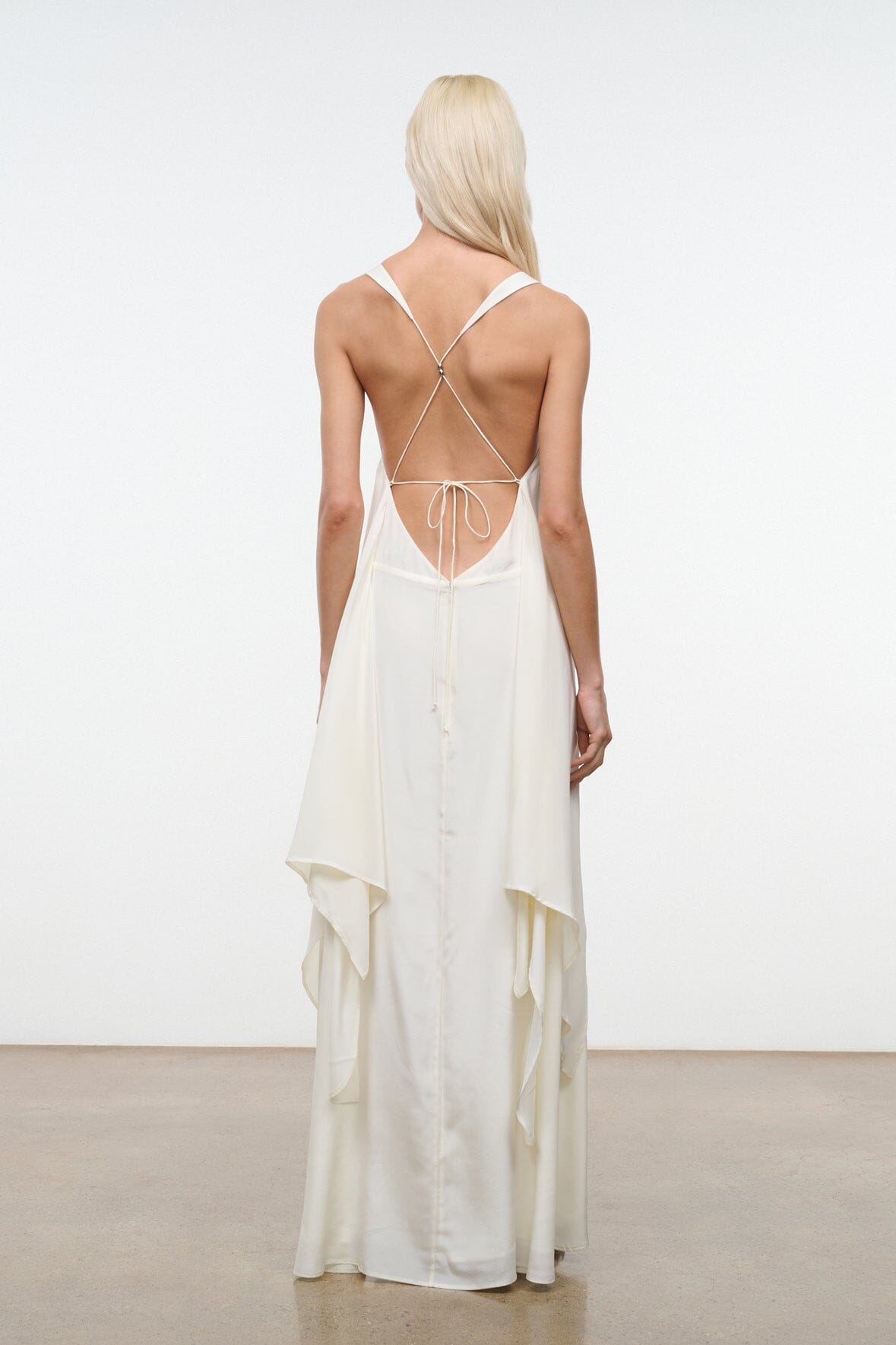 STAUD Dresses|Clothing|New In Kira Silk Dress Ivory