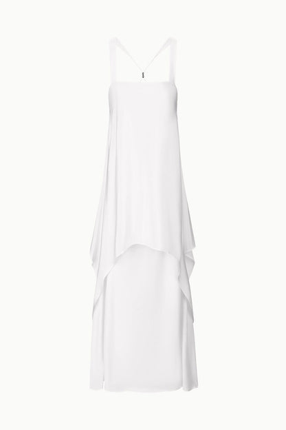 STAUD Dresses|Clothing|New In Kira Silk Dress Ivory