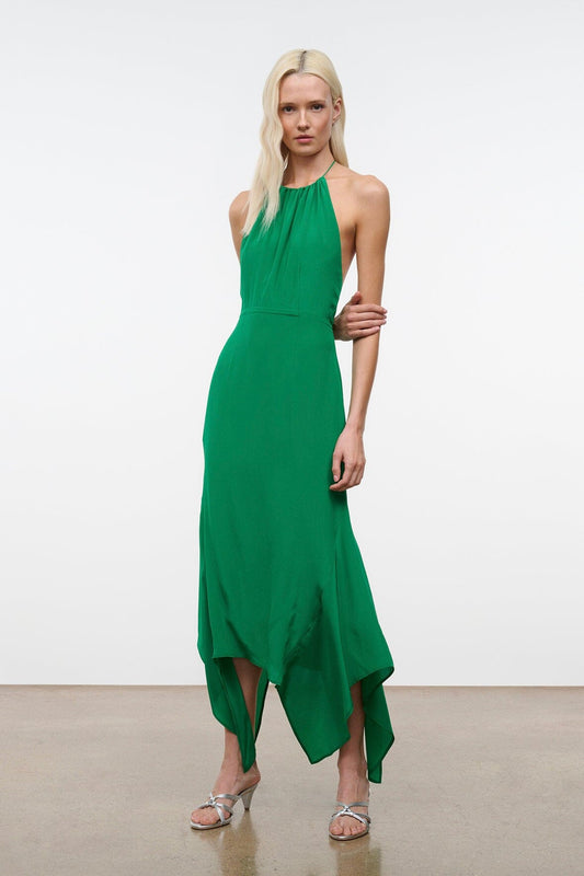STAUD Dresses|Clothing|New In Bianca Silk Dress Kelly