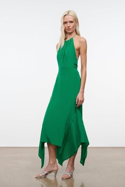 STAUD Dresses|Clothing|New In Bianca Silk Dress Kelly
