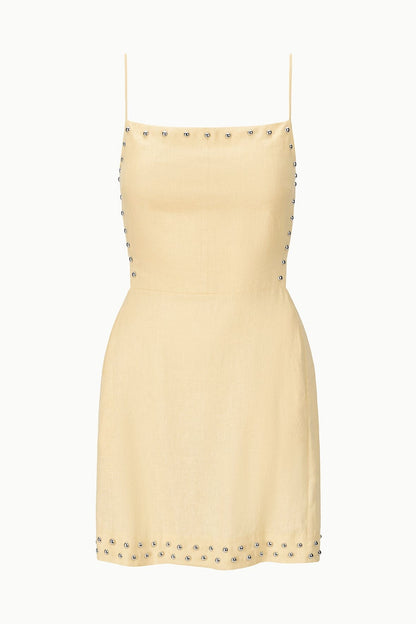 STAUD Dresses|New In|Clothing Angelique Linen Dress Butter Studs