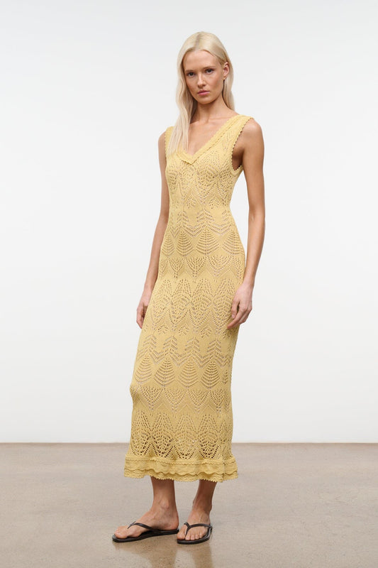 STAUD Dresses|Clothing|New In Roan Dress Butter