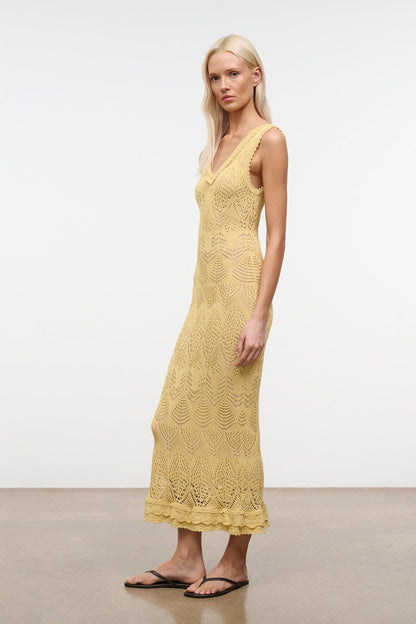 STAUD Dresses|Clothing|New In Roan Dress Butter