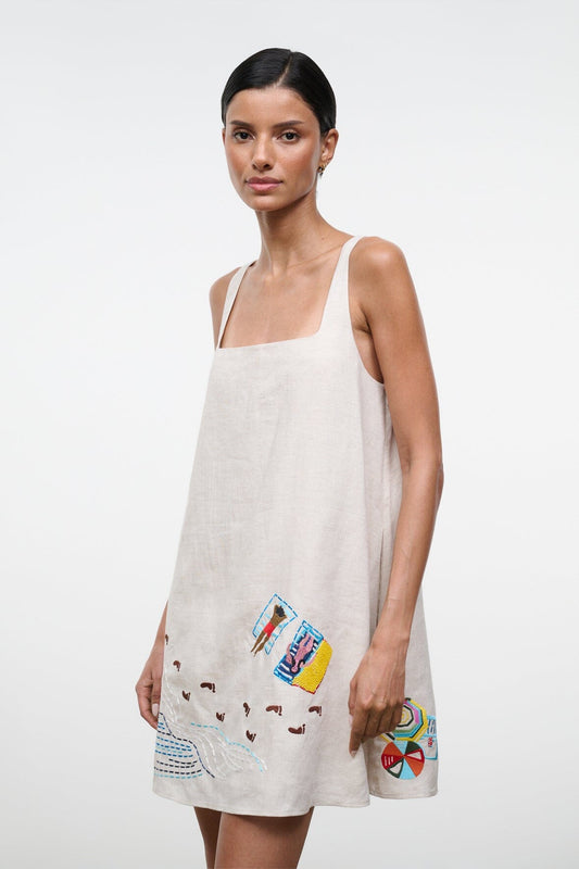 STAUD Dresses|Clothing Brio Linen Dress Natural
