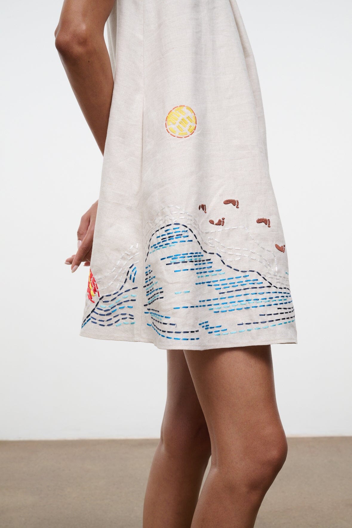 STAUD Dresses|Clothing Brio Linen Dress Natural
