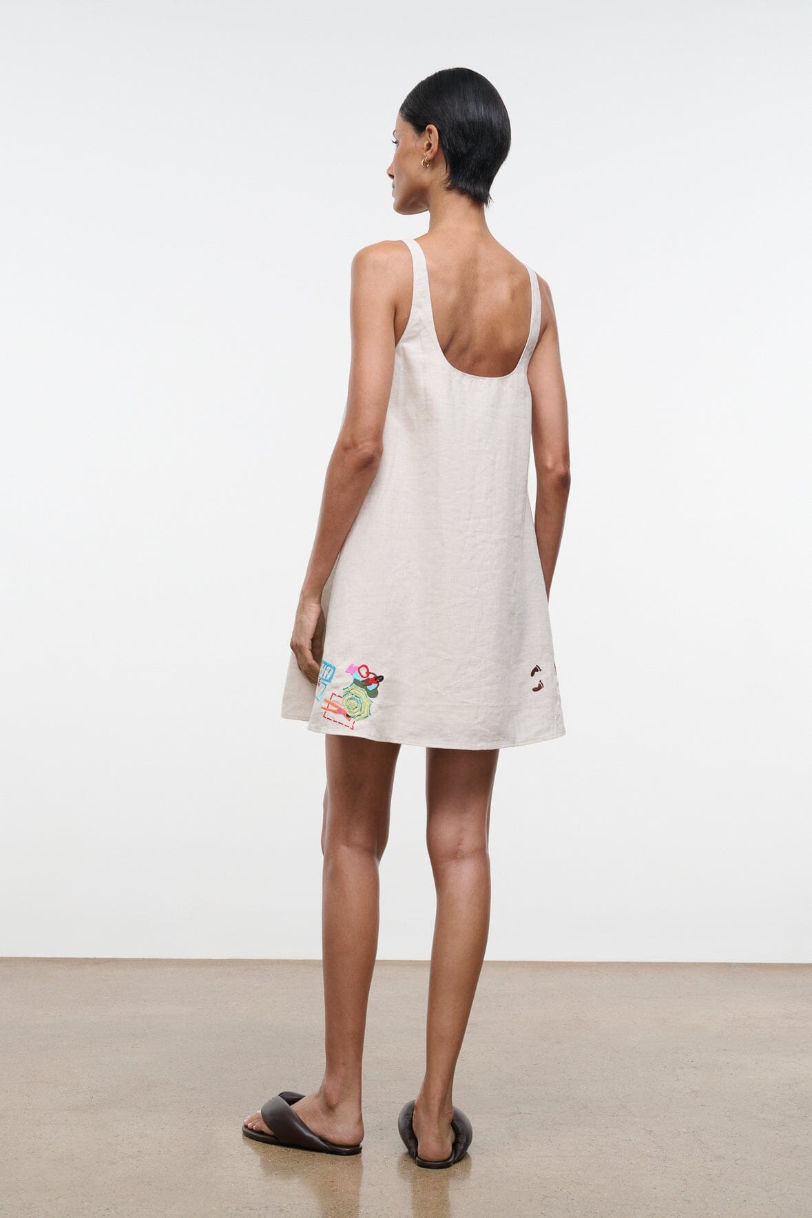 STAUD Dresses|Clothing Brio Linen Dress Natural