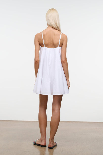 STAUD Dresses|New In|Clothing Cecily Mini Dress White Babydoll Dress