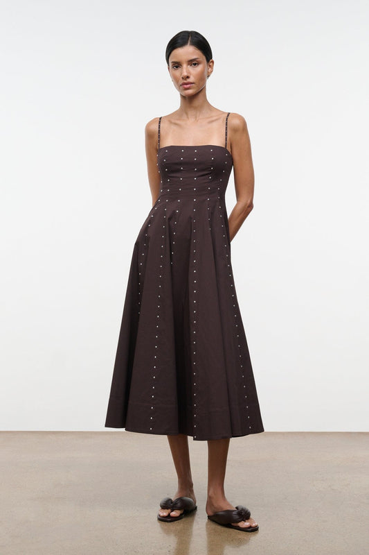 STAUD Dresses|Clothing|New In Wylie Dress Earth Studs