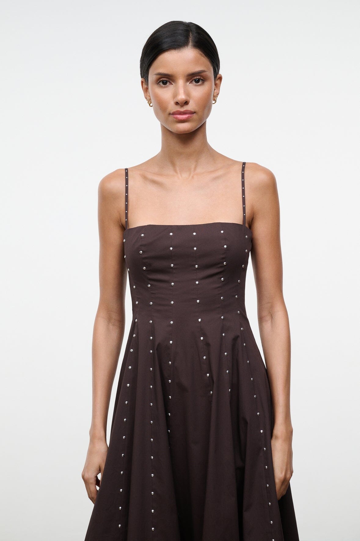 STAUD Dresses|Clothing|New In Wylie Dress Earth Studs