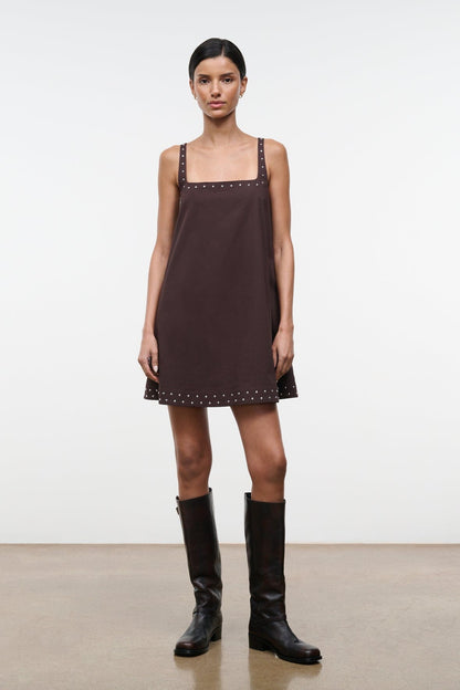 STAUD Dresses|Clothing|New In Brio Dress Earth Studs