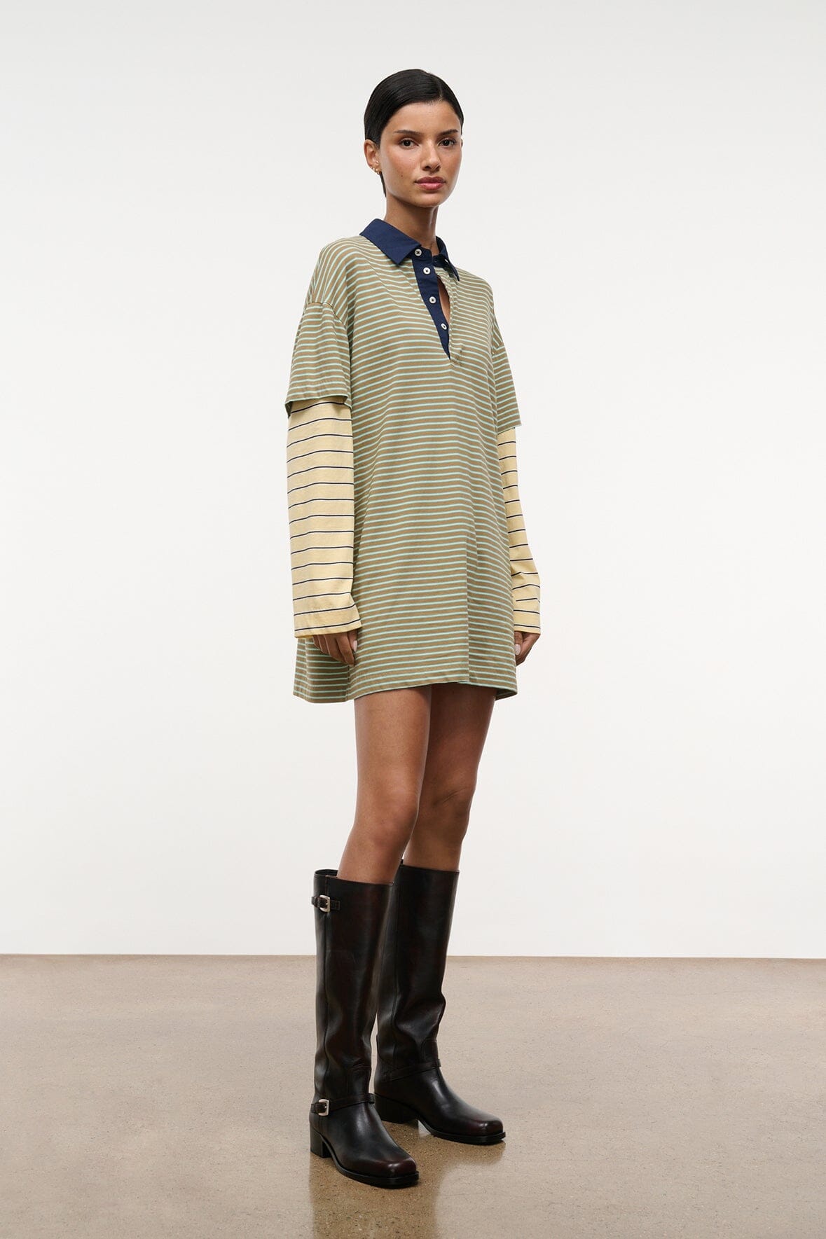STAUD Dresses|Clothing Ivar Dress Porto Stripe Multi