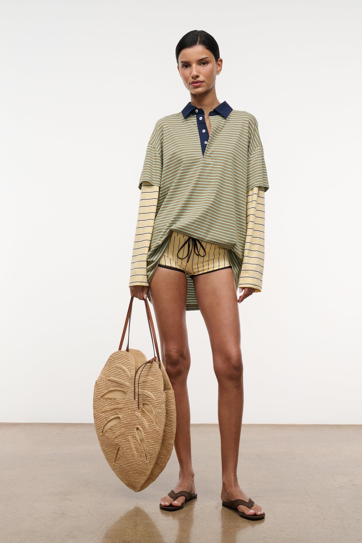 STAUD Dresses|Clothing Ivar Dress Porto Stripe Multi