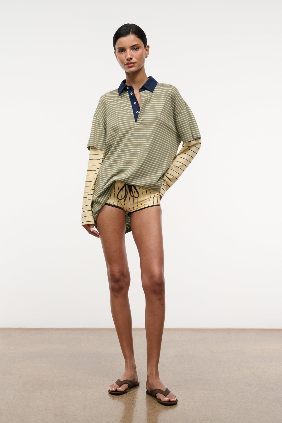 STAUD Dresses|Clothing Ivar Dress Porto Stripe Multi