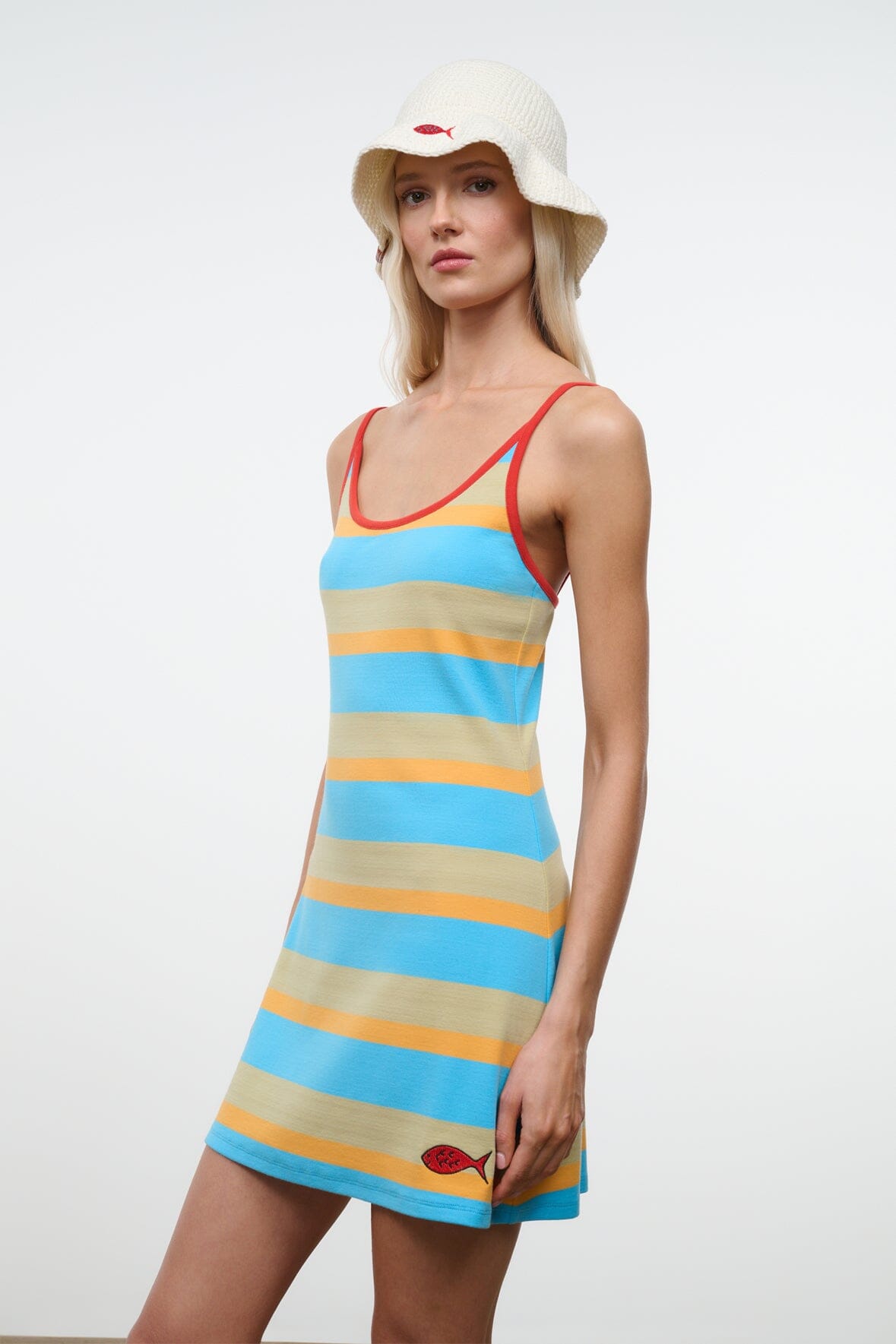 STAUD Dresses|Clothing|New In Vespa Dress Sole Stripe