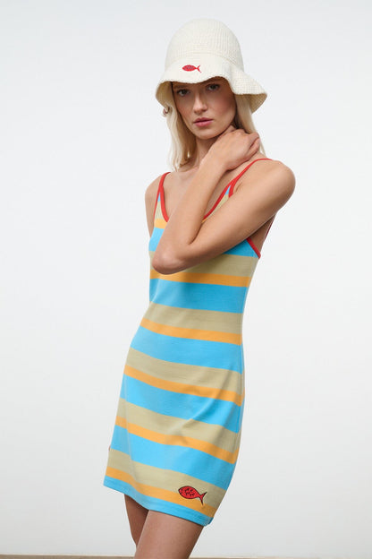 STAUD Dresses|Clothing|New In Vespa Dress Sole Stripe