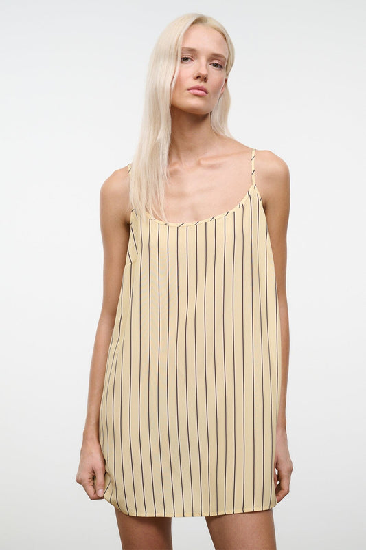 STAUD Dresses|Clothing Irena Silk Dress Monday Stripe