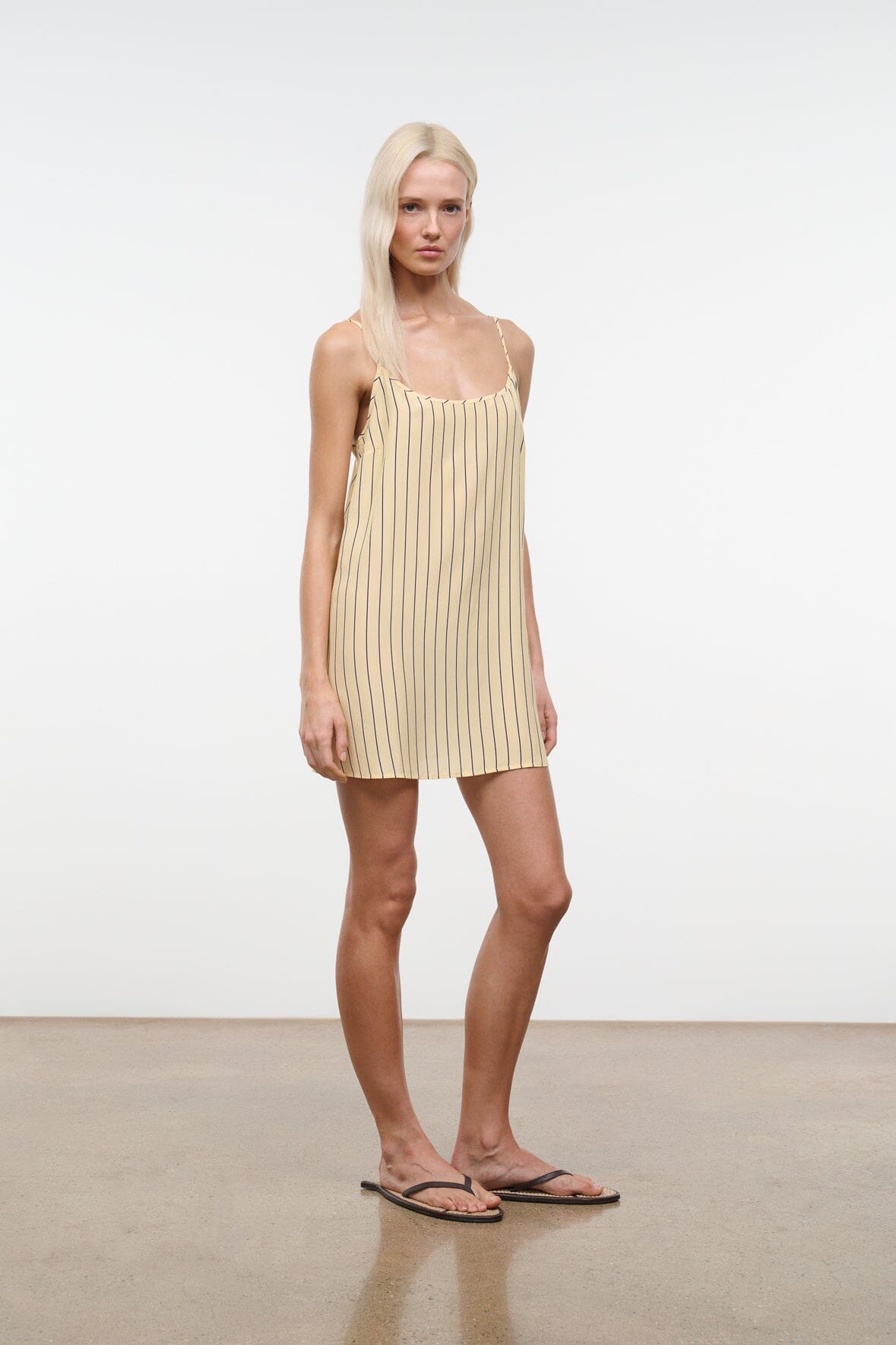 STAUD Dresses|Clothing Irena Silk Dress Monday Stripe