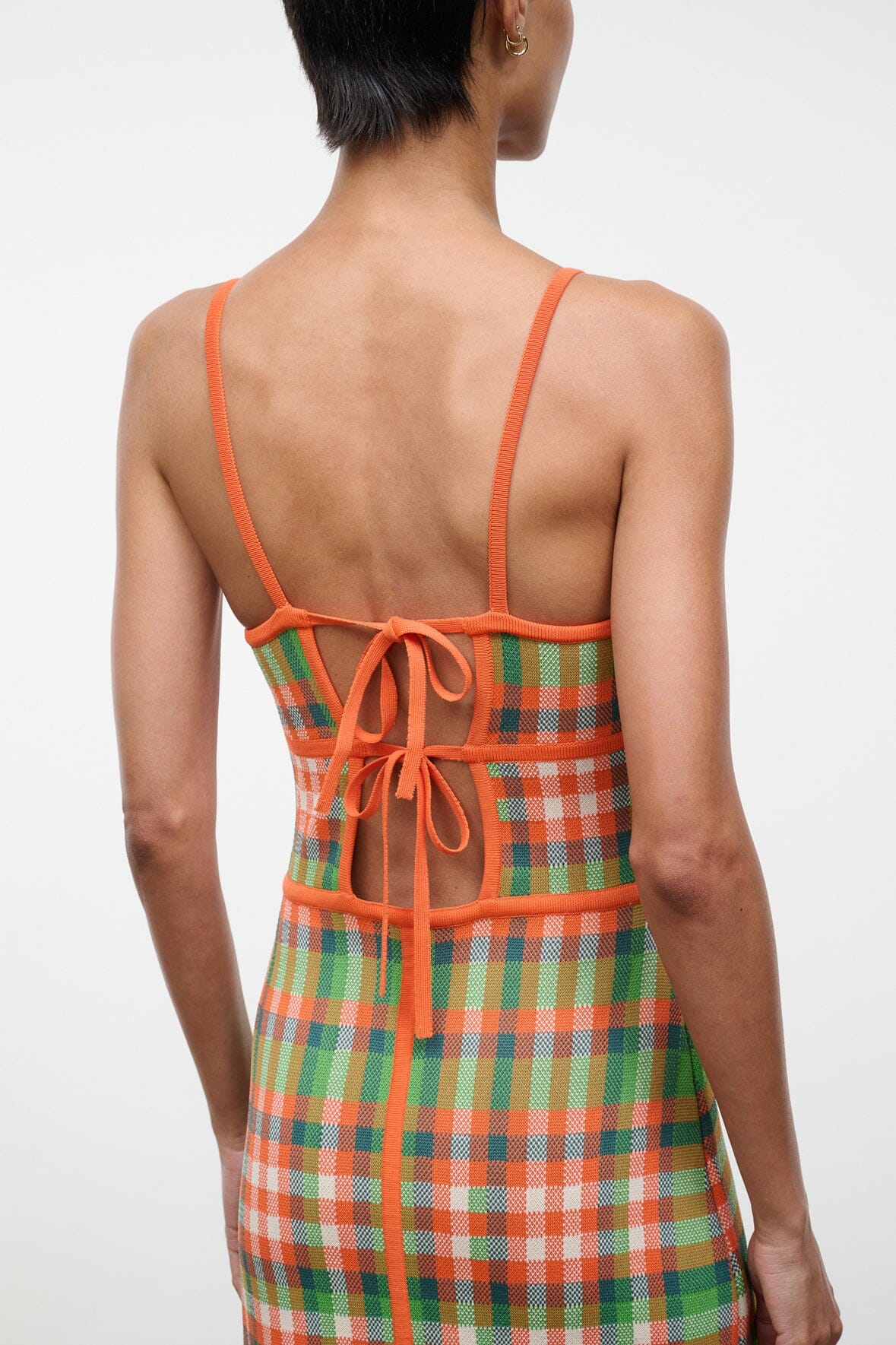 STAUD Dresses|Clothing|New In Lyra Dress Villa Plaid