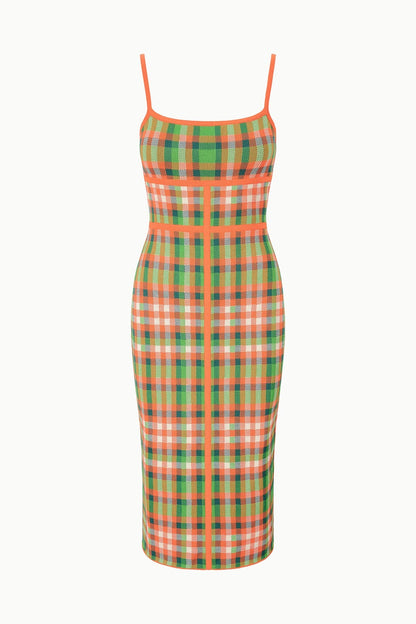 STAUD Dresses|Clothing|New In Lyra Dress Villa Plaid