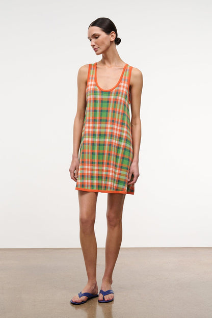 STAUD Dresses|Clothing|New In Piazza Dress Villa Plaid