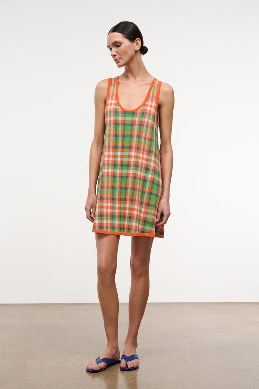 STAUD Dresses|Clothing|New In Piazza Dress Villa Plaid