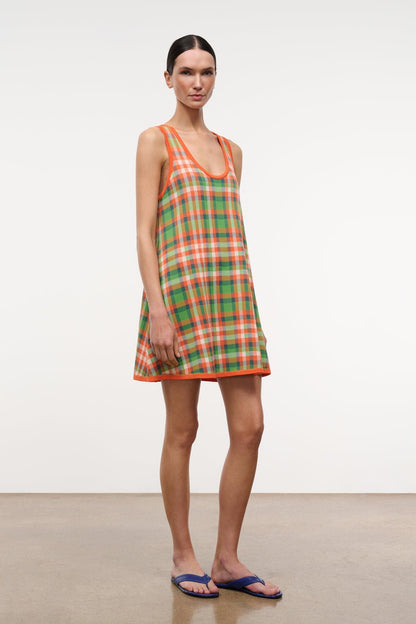 STAUD Dresses|Clothing|New In Piazza Dress Villa Plaid
