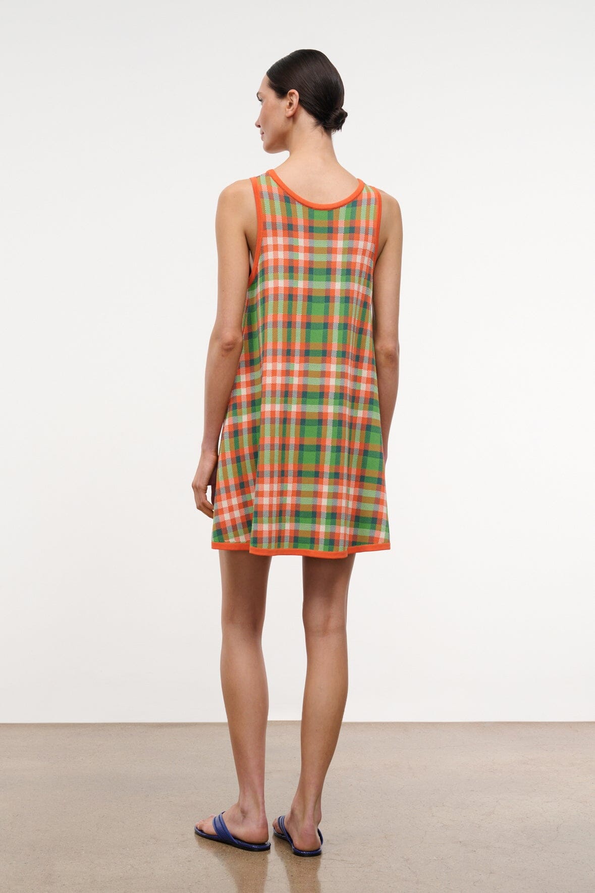 STAUD Dresses|Clothing|New In Piazza Dress Villa Plaid