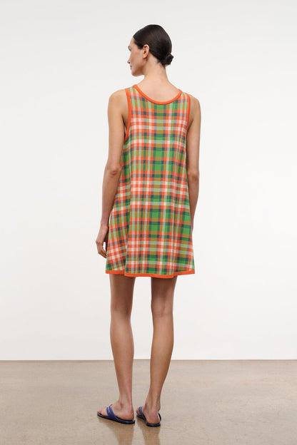 STAUD Dresses|Clothing|New In Piazza Dress Villa Plaid
