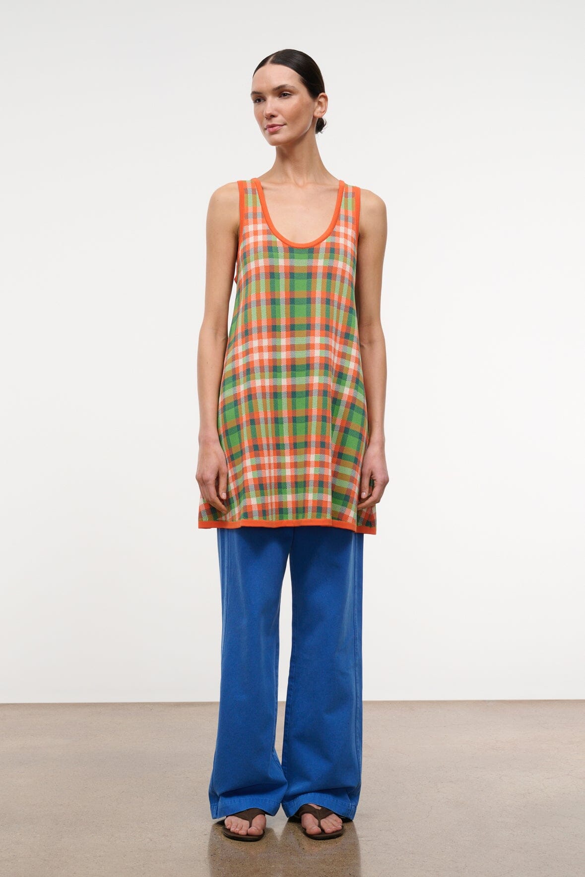 STAUD Dresses|Clothing|New In Piazza Dress Villa Plaid