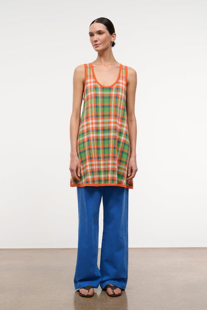 STAUD Dresses|Clothing|New In Piazza Dress Villa Plaid