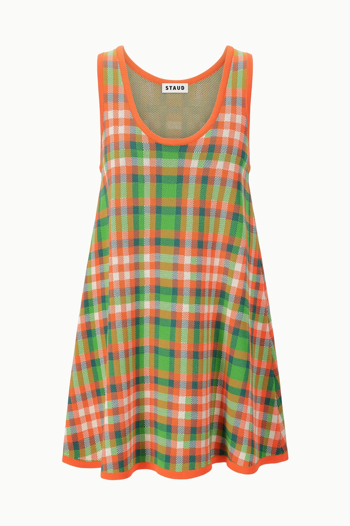 STAUD Dresses|Clothing|New In Piazza Dress Villa Plaid