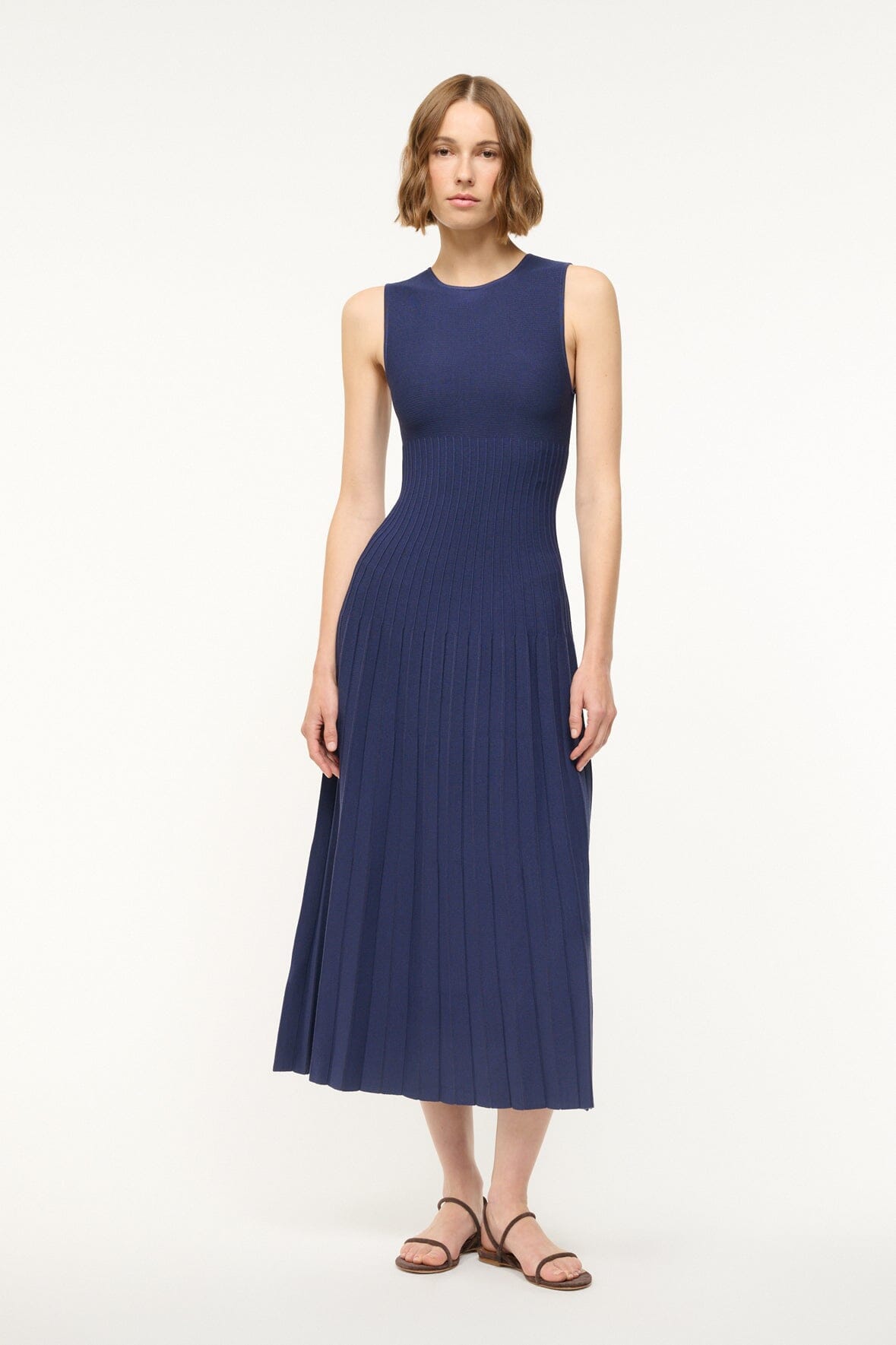 STAUD Dresses|Clothing Elyse Dress Navy