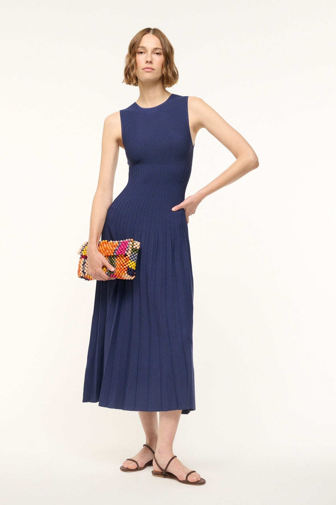 STAUD Dresses|Clothing Elyse Dress Navy