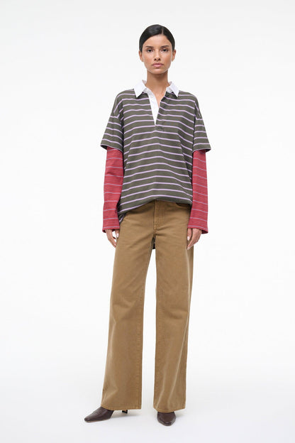 STAUD Dresses|Clothing Ivar Dress Spectrum Stripe Linus Stripe