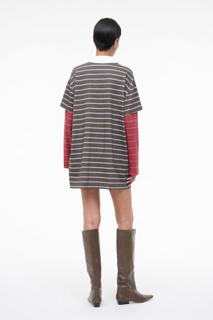 STAUD Dresses|Clothing Ivar Dress Spectrum Stripe Linus Stripe