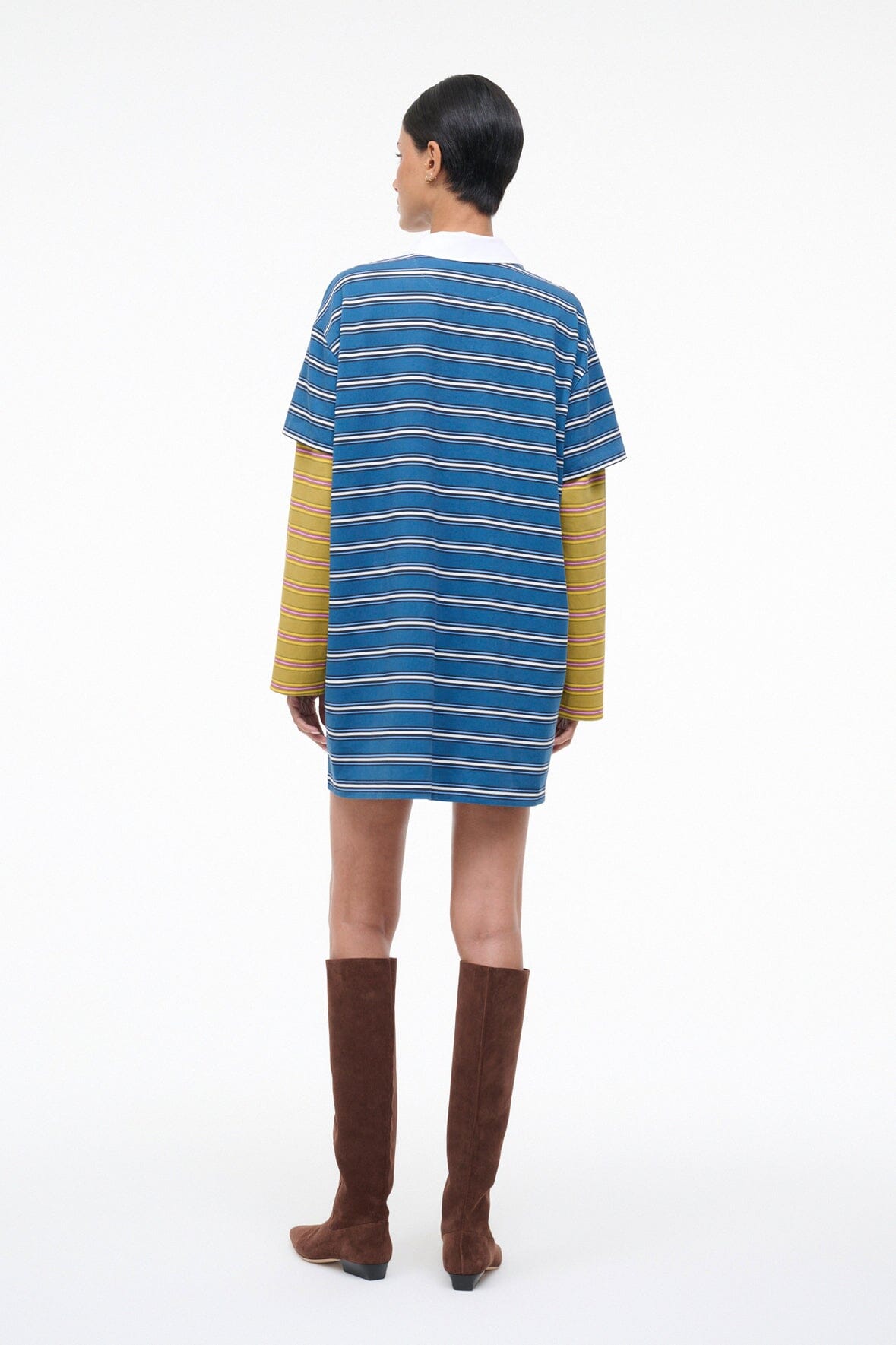 STAUD Dresses|Clothing Ivar Dress Spectrum Stripe/Linus Stripe