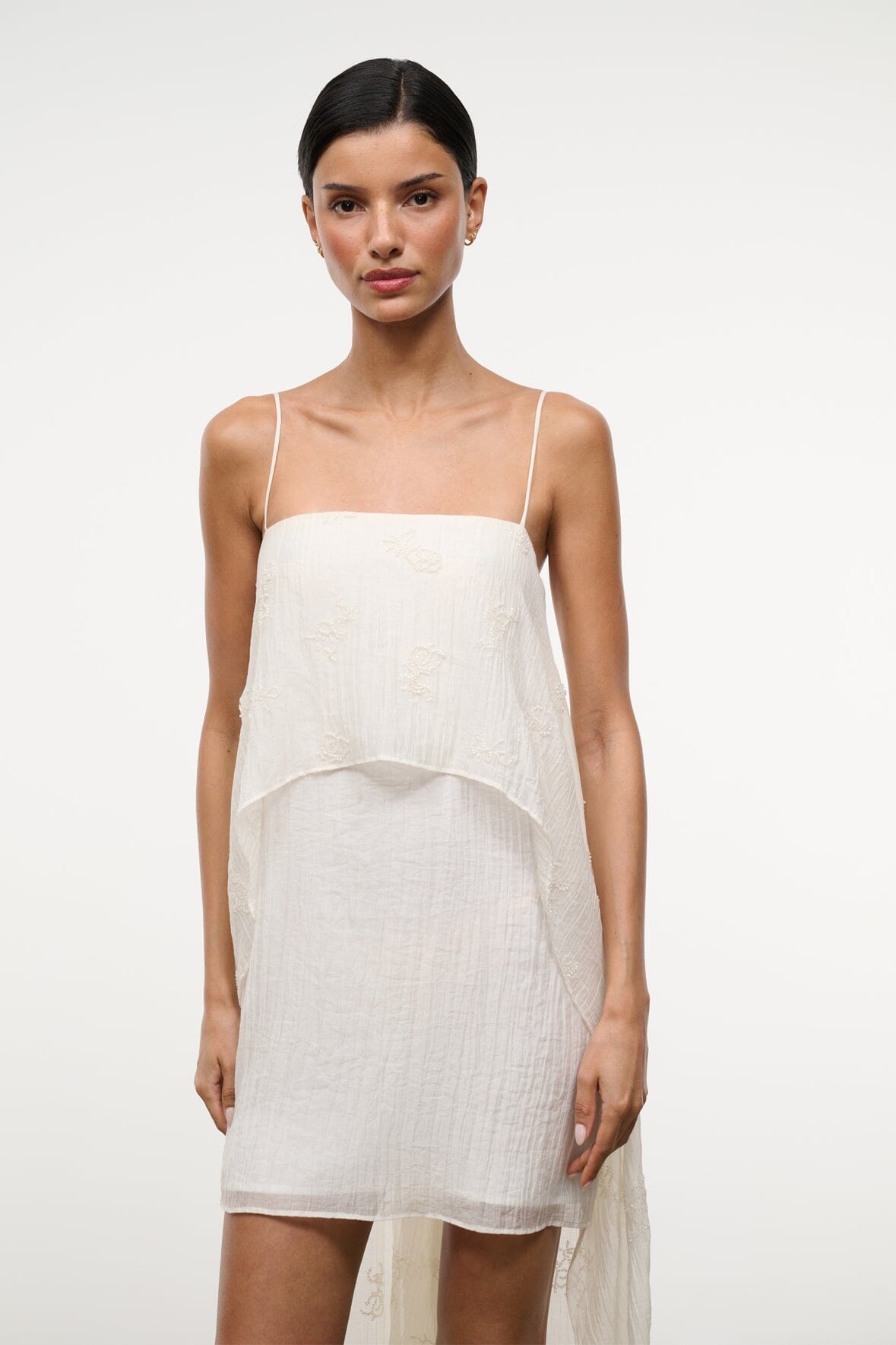 STAUD Dresses|Clothing Valencia Mini Dress White