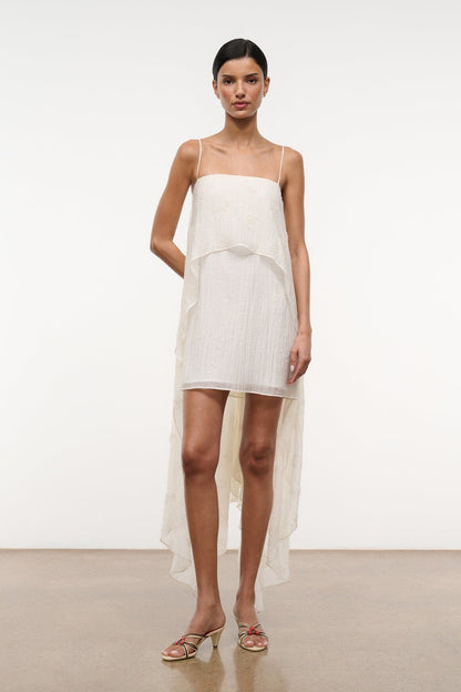 STAUD Dresses|Clothing Valencia Mini Dress White