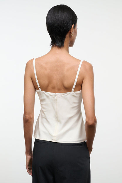 STAUD Dresses|Clothing Evangeline Silk Top Ivory