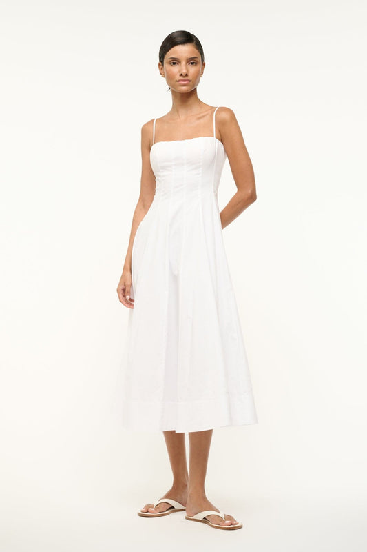 STAUD Dresses|Clothing Wylie Dress White 1