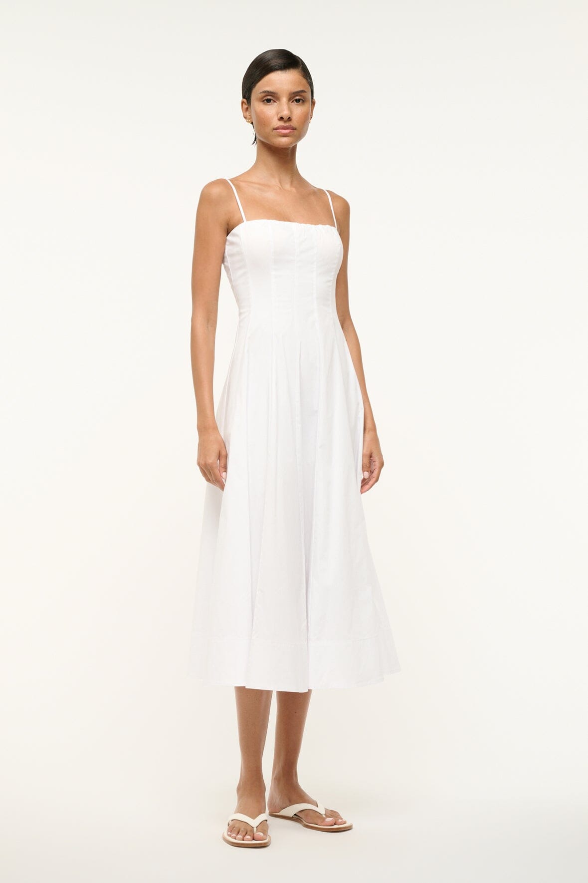 STAUD Dresses|Clothing Wylie Dress White 1