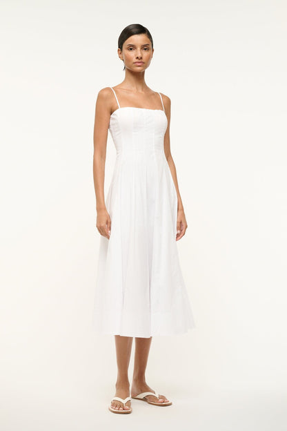 STAUD Dresses|Clothing Wylie Dress White 1