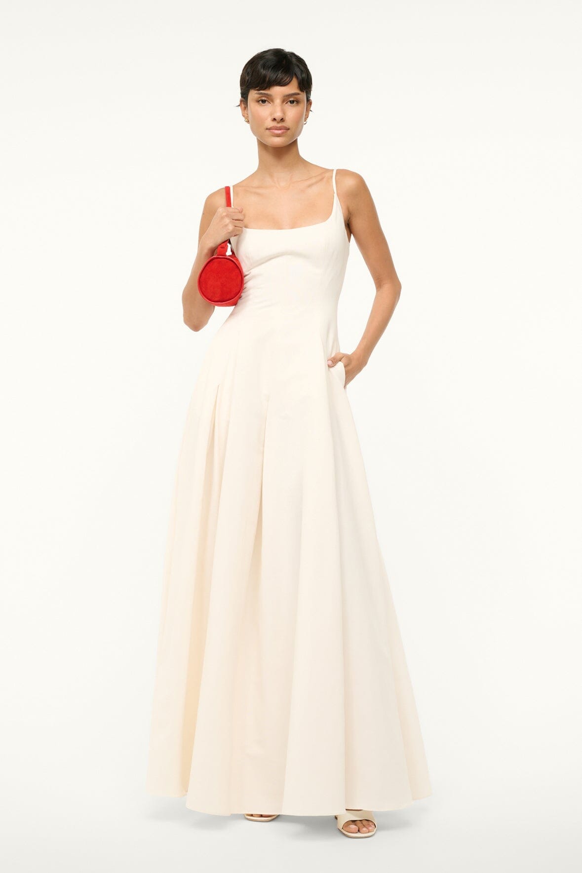 STAUD Dresses|Clothing Joy Maxi Dress Ivory 1