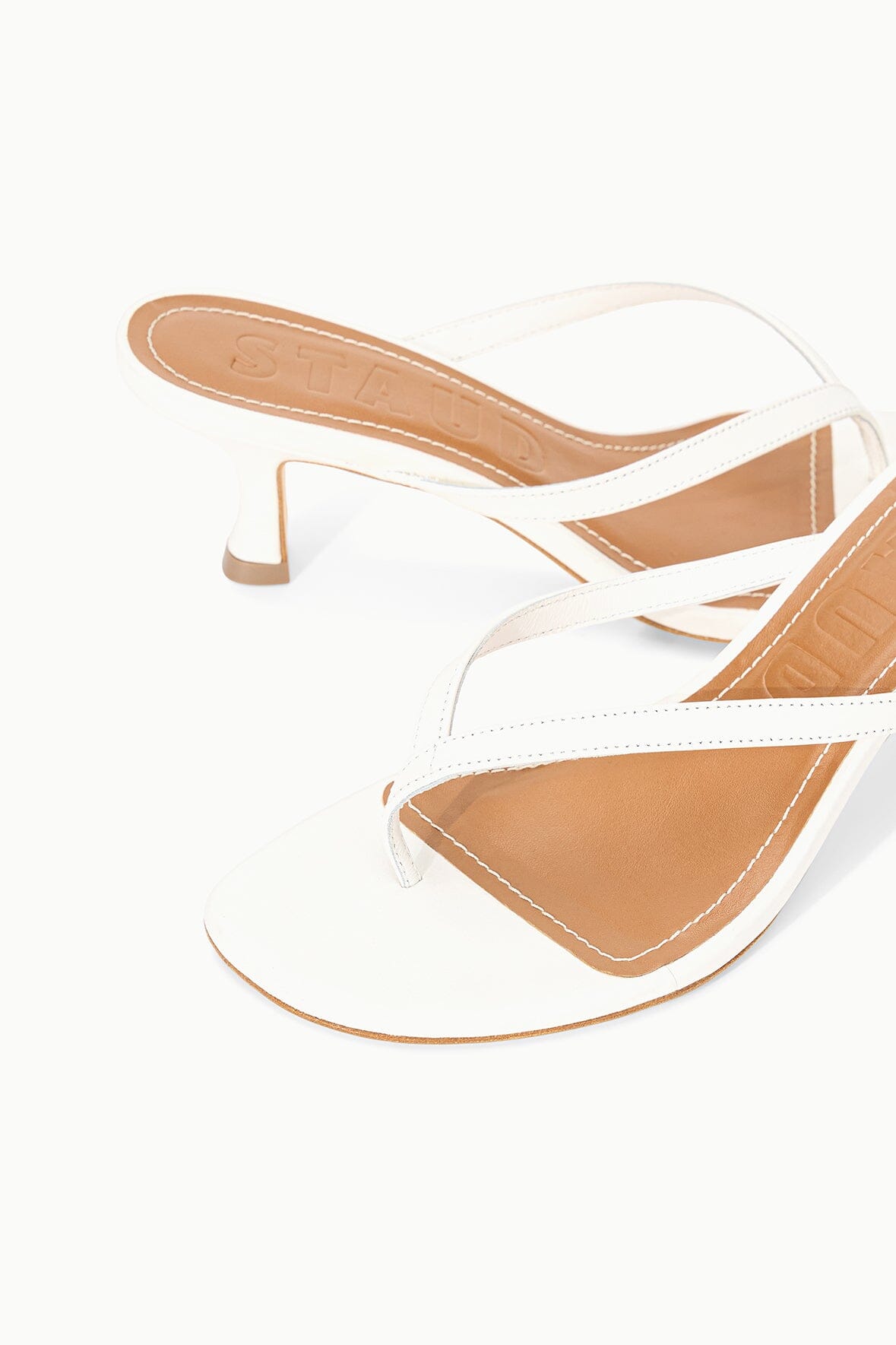 STAUD Dresses|Shoes Freja Thong Kitten Heel Paper 1