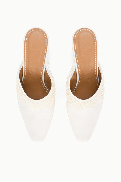 STAUD Dresses|Shoes Joanna Kitten Heel Mule Ivory