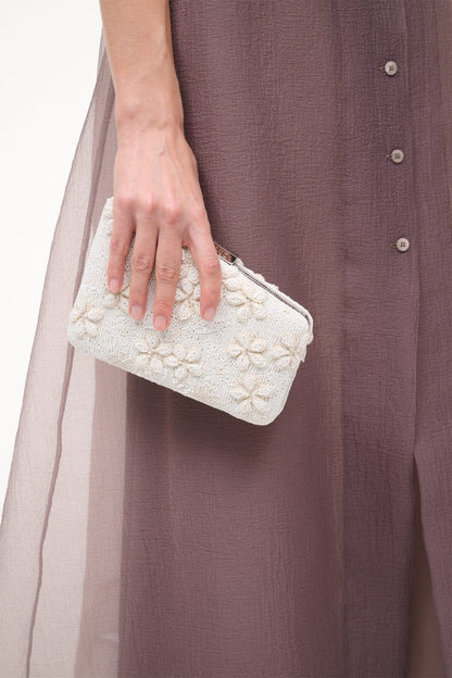 STAUD Dresses|Handbags Carmella Beaded Clutch Garden Party