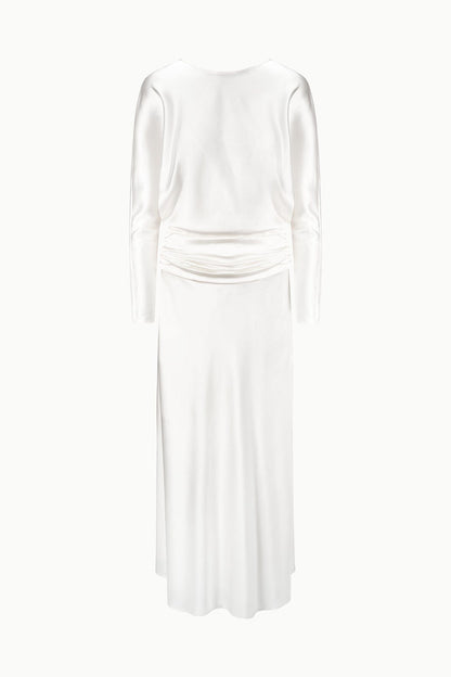 STAUD Dresses|Clothing Freda Silk Dress Ivory