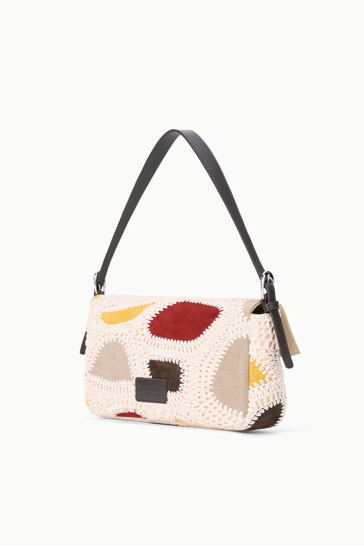 STAUD Handbags Harlow Bag Suede Patchwork